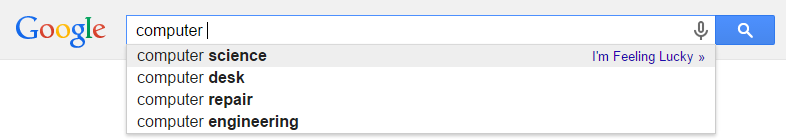 Google autocomplete