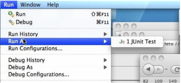 Run as JUnit